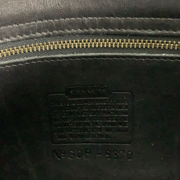 Coach Black Vintage Court 9870 Leather Crossbody Bag - Picture 9 of 9